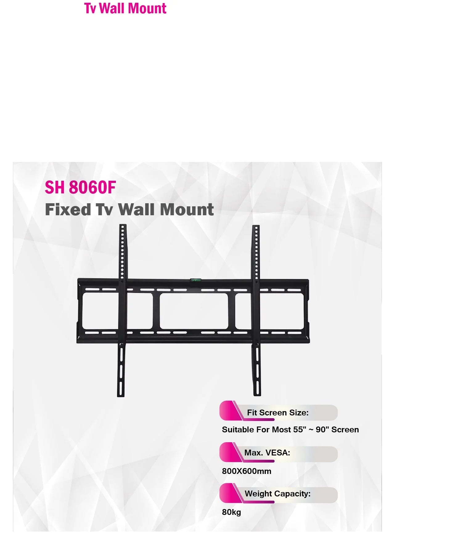 Skill Tech SH 8060F - Fixed Tv Wall Mount in Qatar Skill Tech SH 8060F - Fixed Tv Wall Mount in Qatar